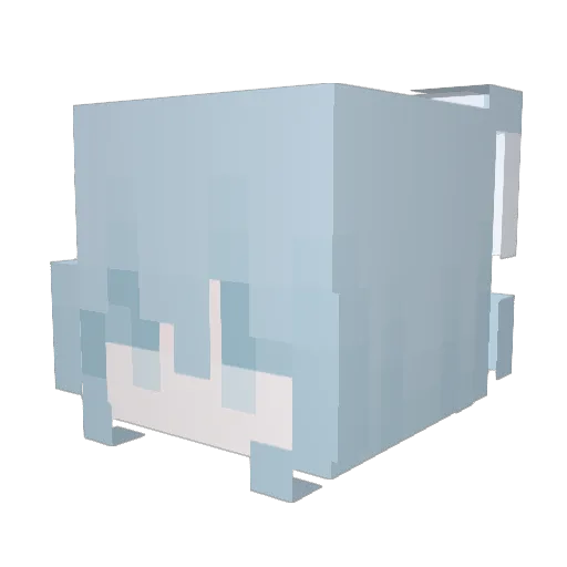 Rlafjqm Minecraft avatar head, 3D render
