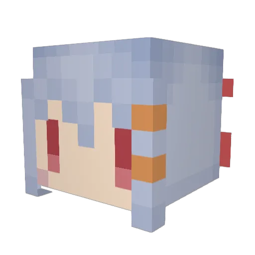 Rlan498 Minecraft avatar head, 3D render