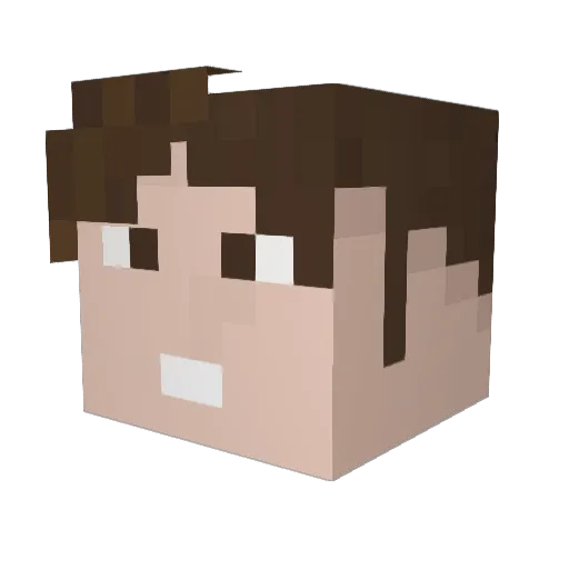 RlarudskaKuhn Minecraft avatar head, 3D render