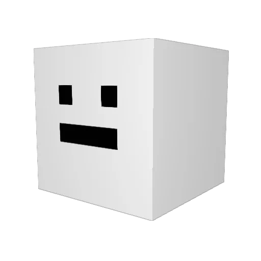 Rlim_F Minecraft avatar head, 3D render