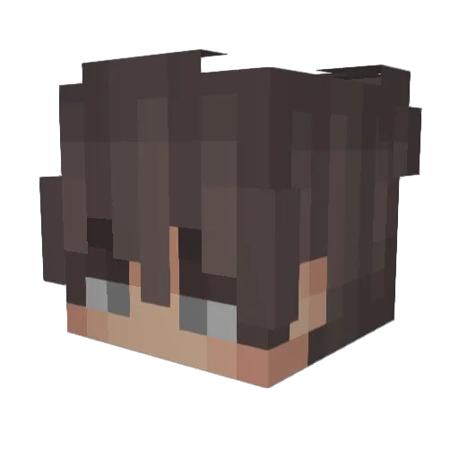 RlovVvGames Minecraft avatar head, 3D render
