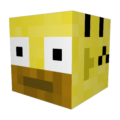 Rlsc Minecraft avatar head, 3D render