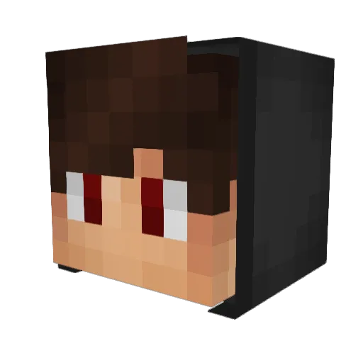RmDrop Minecraft avatar head, 3D render