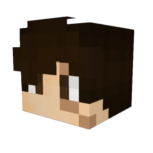 Rman03 Minecraft avatar head, 3D render