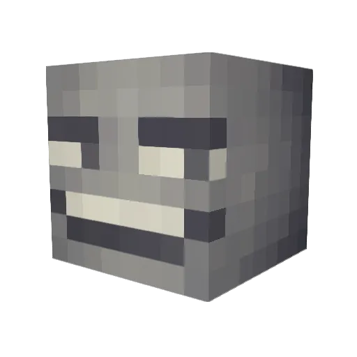 Rman254 Minecraft avatar head, 3D render
