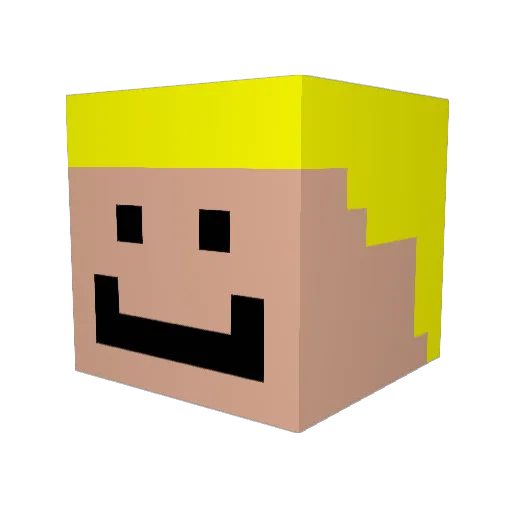 Rmand Minecraft avatar head, 3D render