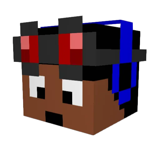 Rmf20 Minecraft avatar head, 3D render