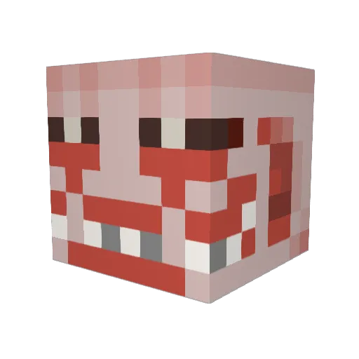 RmgHySy Minecraft avatar head, 3D render