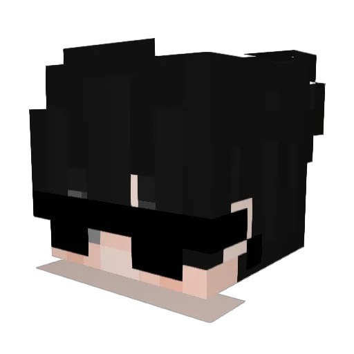 Rmp_Croffle Minecraft avatar head, 3D render