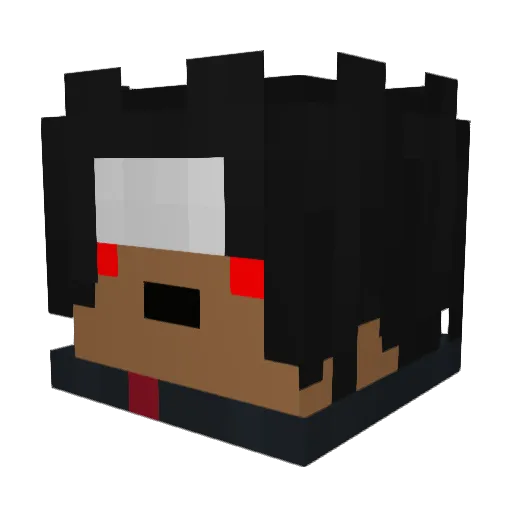 RnB Minecraft avatar head, 3D render