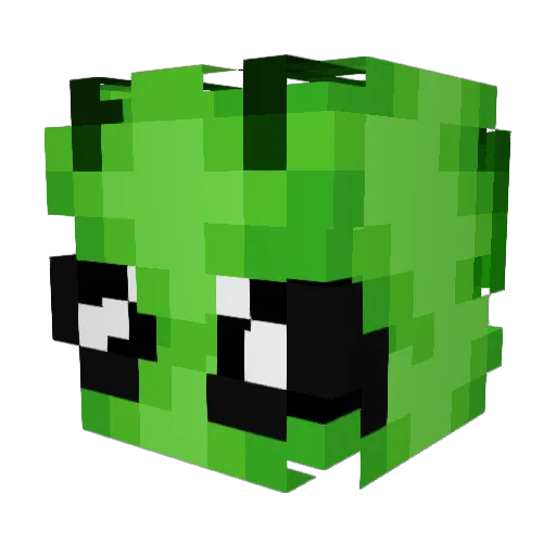 RndmK1d Minecraft avatar head, 3D render