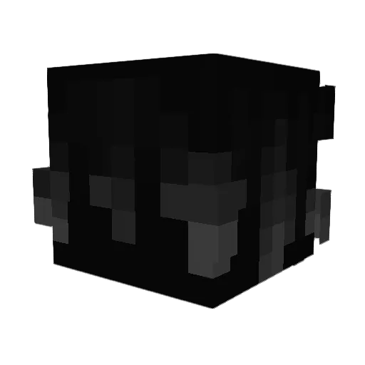 Rnq Minecraft avatar head, 3D render