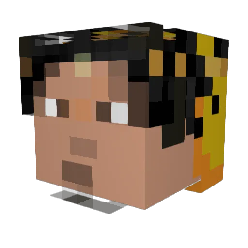 Ro23 Minecraft avatar head, 3D render