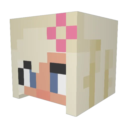 Ro5OO Minecraft avatar head, 3D render