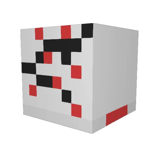 RoBlackMan Minecraft avatar head, 3D render