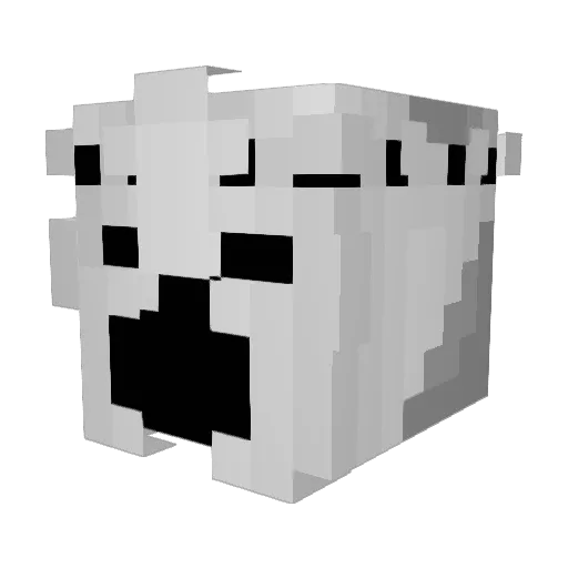 RoBuffer Minecraft avatar head, 3D render