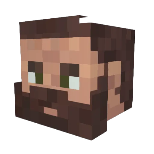 RoD_Coso Minecraft avatar head, 3D render