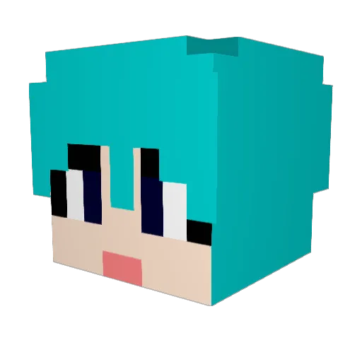 RoDark98 Minecraft avatar head, 3D render