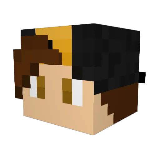 RoHass Minecraft avatar head, 3D render