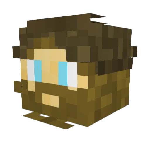 RoJuan21 Minecraft avatar head, 3D render