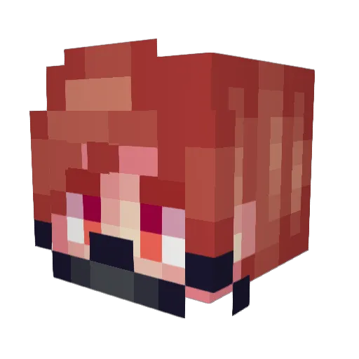 RoM4iKBro Minecraft avatar head, 3D render