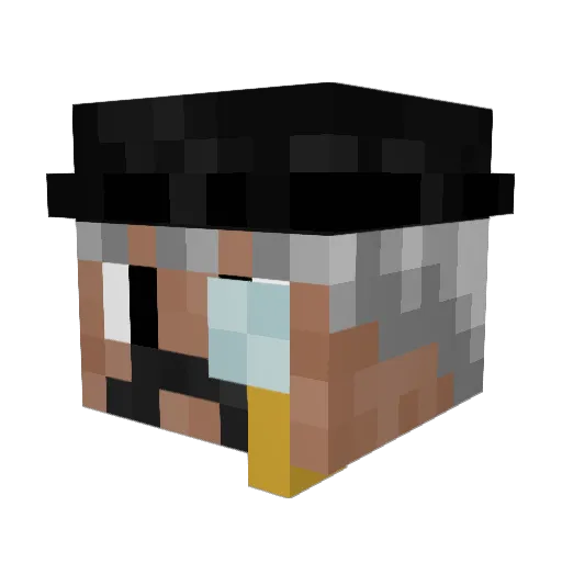 RoMaxLIVE Minecraft avatar head, 3D render