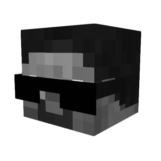 RoMonke Minecraft avatar head, 3D render