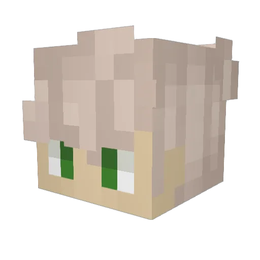 RoNLiKd Minecraft avatar head, 3D render