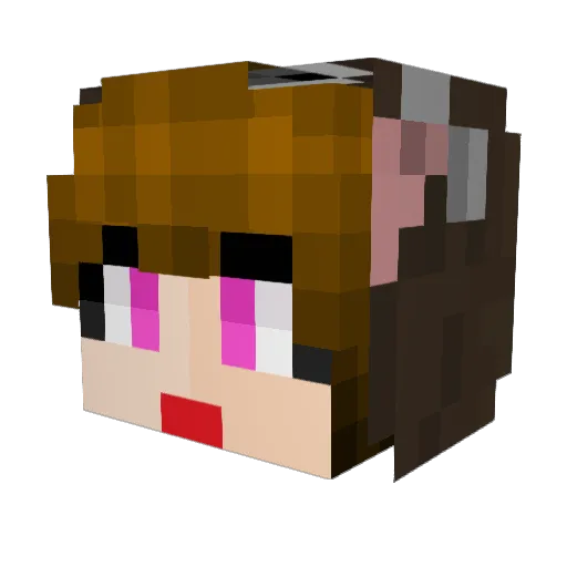 RoNey_ Minecraft avatar head, 3D render