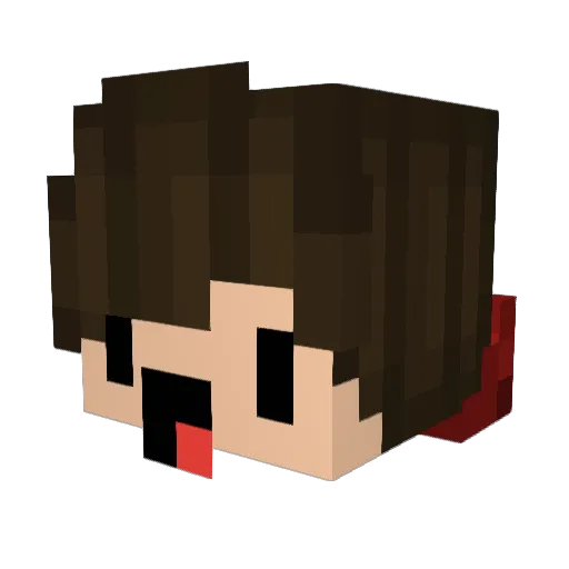 RoPro131 Minecraft avatar head, 3D render
