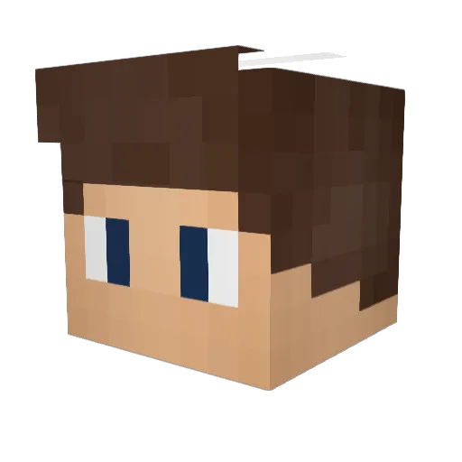 RoSsiHM Minecraft avatar head, 3D render