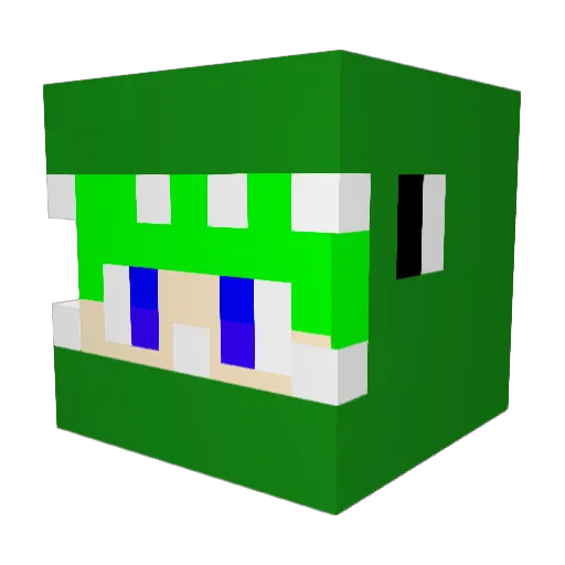 RoTarim Minecraft avatar head, 3D render