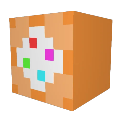 Ro_nen Minecraft avatar head, 3D render