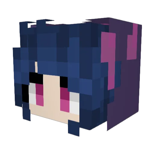 Ro_reui Minecraft avatar head, 3D render