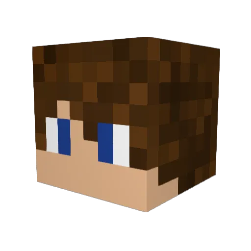 RoachBro Minecraft avatar head, 3D render