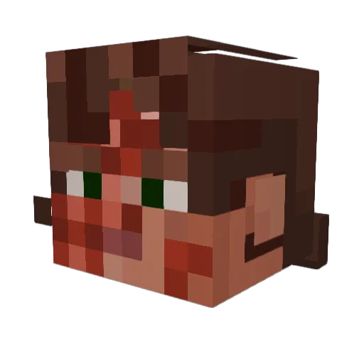 RoachOG Minecraft avatar head, 3D render