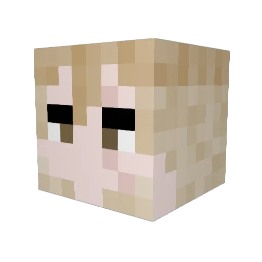 RoachPaul Minecraft avatar head, 3D render