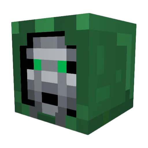 Roachcan Minecraft avatar head, 3D render