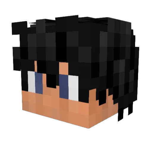 Roackeru Minecraft avatar head, 3D render