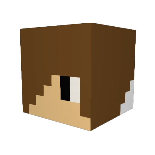 Road2hell Minecraft avatar head, 3D render