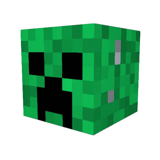 RoadToKFC Minecraft avatar head, 3D render