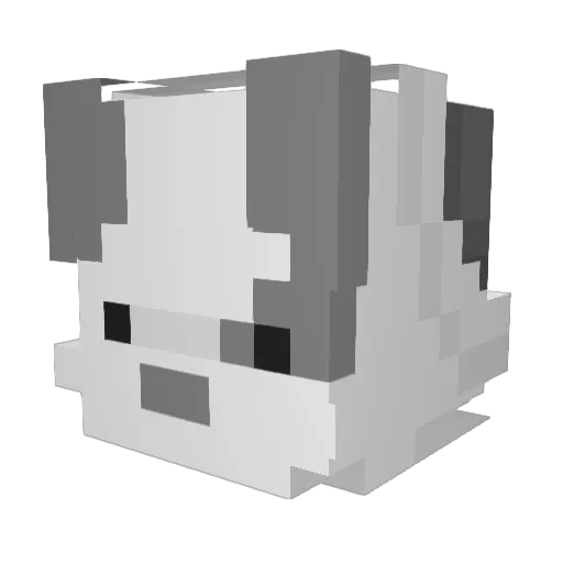 Roadblockplayz Minecraft avatar head, 3D render