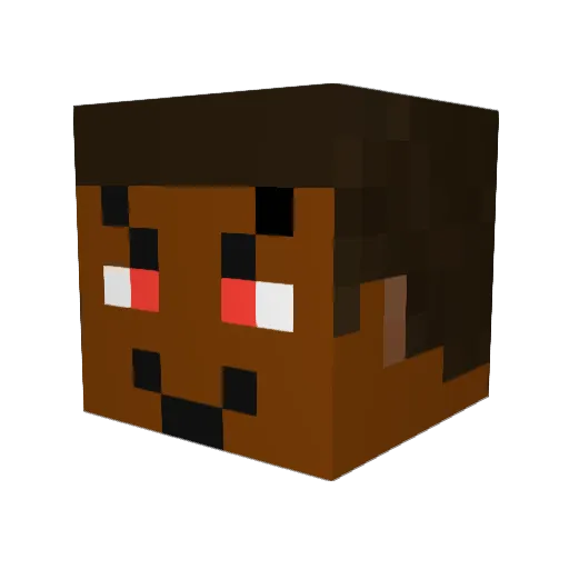 Roaddog23 Minecraft avatar head, 3D render
