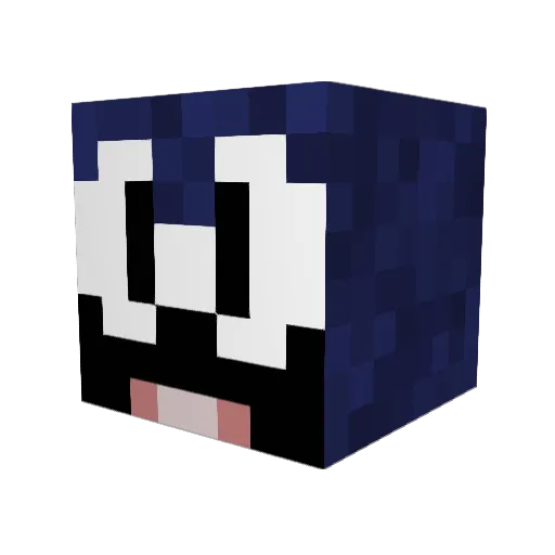 Roadrunner1213 Minecraft avatar head, 3D render