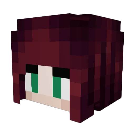 Roadview Minecraft avatar head, 3D render