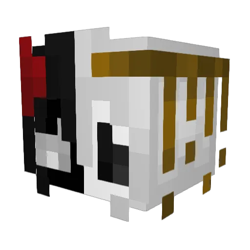 Roadykill Minecraft avatar head, 3D render