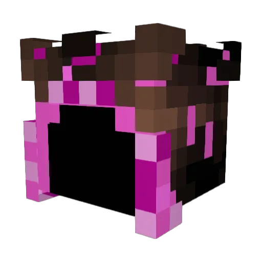 Roahogdam Minecraft avatar head, 3D render