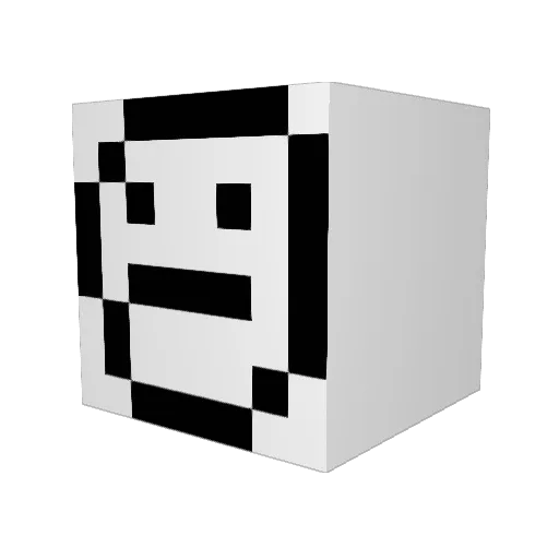 Roakimbo Minecraft avatar head, 3D render
