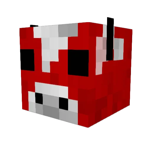 Roalex_ Minecraft avatar head, 3D render