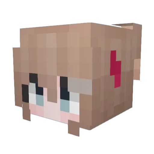 Roalger Minecraft avatar head, 3D render